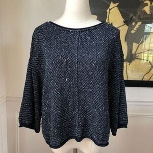 Free People Boxy Cropped Marled Knit XS